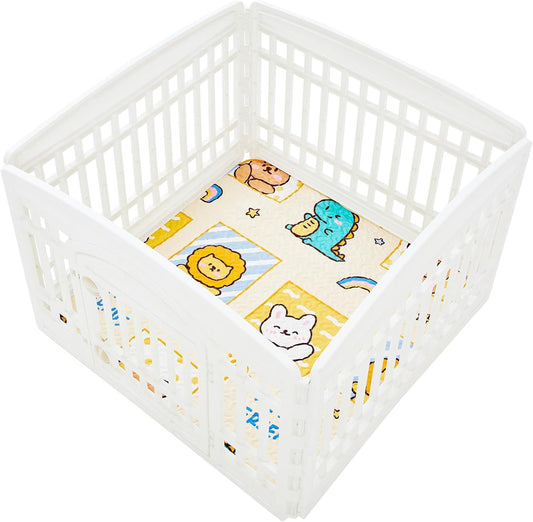 PJYuCien Washable Dog Playpen Mat, 36”x 36”, Leak-Proof Reusable Puppy Pee Pads, Non-Slip Pee Mat