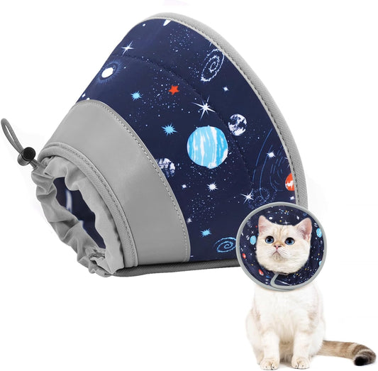 Cat Cone Collar Soft to Stop Licking, Adjustable, Foldable Lightweight Kitten Cones After Surgery