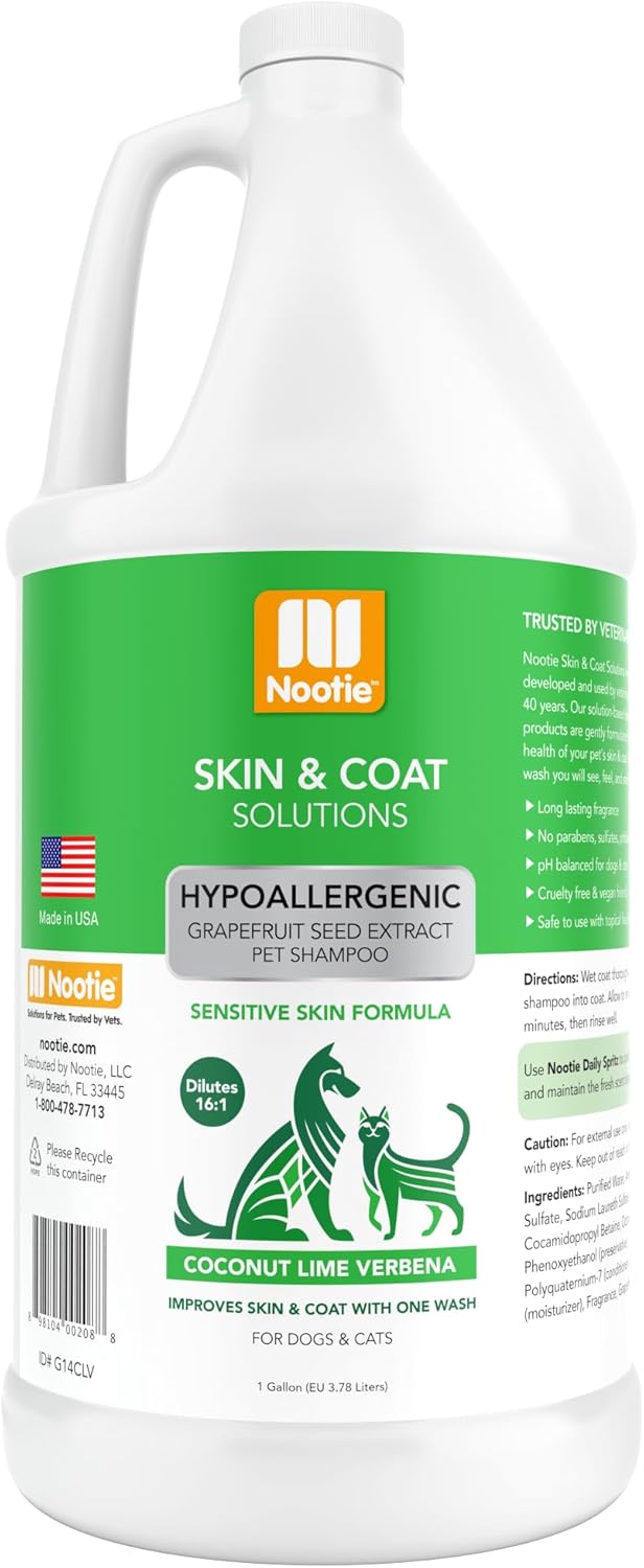 Nootie - Pet Shampoo for Sensitive Skin - Revitalizes Dry Skin & Coat - Natural Ingredients