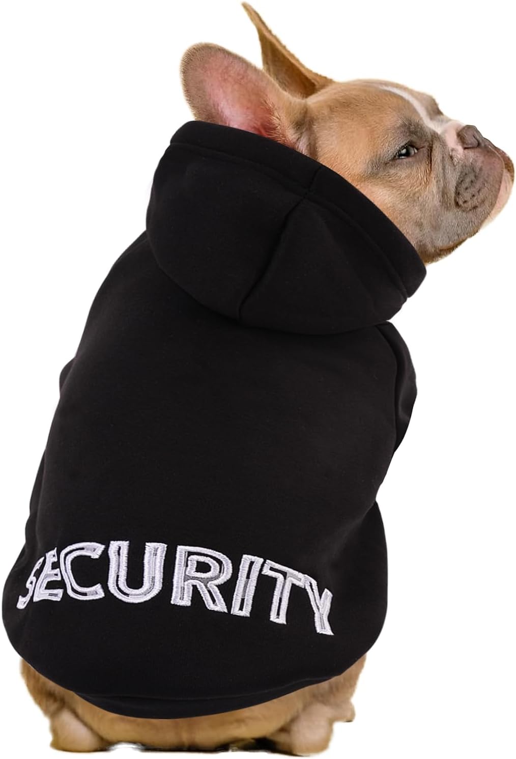 SAWMONG Dog Hoodie,Flannel Pet Hooded Sweater with Hat Puppy Pullover Sweater Shirt,Dog (Security