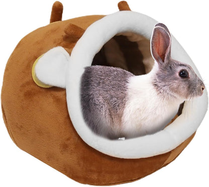 Guinea Pig Bed House & Hideout for Rat Bearded Dragon Hedgehog Ferret to Sleep and Hide, Guinea Pig