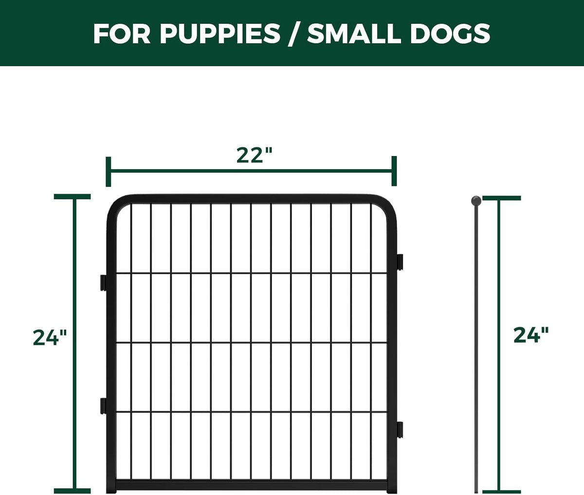 FXW Homeplus Unleashed Indoor Dog Playpen - Stress-Free and Safe Play, Heavy Duty 24 Inch 2 Wire