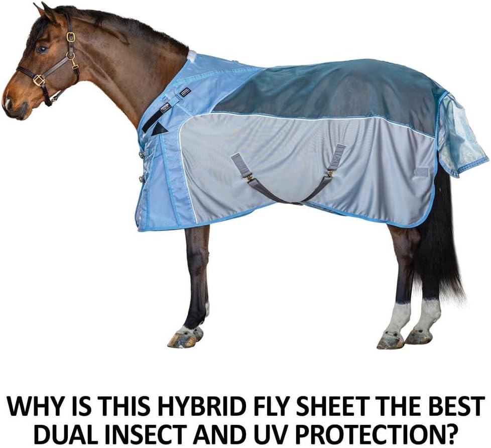 Schneiders Adjusta-Fit Mosquito Mesh Hybrid II Horse Fly Sheets | Ultimate Insect & UV Protection