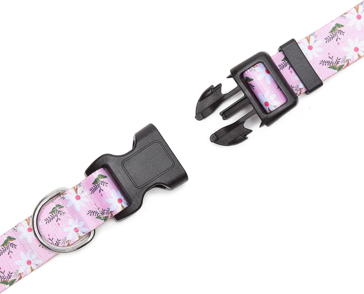 Mercano Adjustable Dog Collar - Special Design Patterns, Soft Nylon Comfortable Durable Pet Collar
