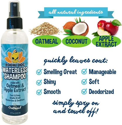Bodhi Dog Waterless Shampoo - Natural Dry Shampoo for Dogs & Cats - Neutralizes Pet Odor - No Rinse