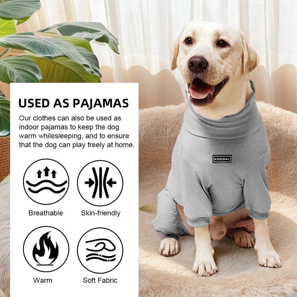 Dog Pyjamas PJS Sweater Clothes and Home Clothing Suitable for Medium to Large Breeds of Dogs, Dog