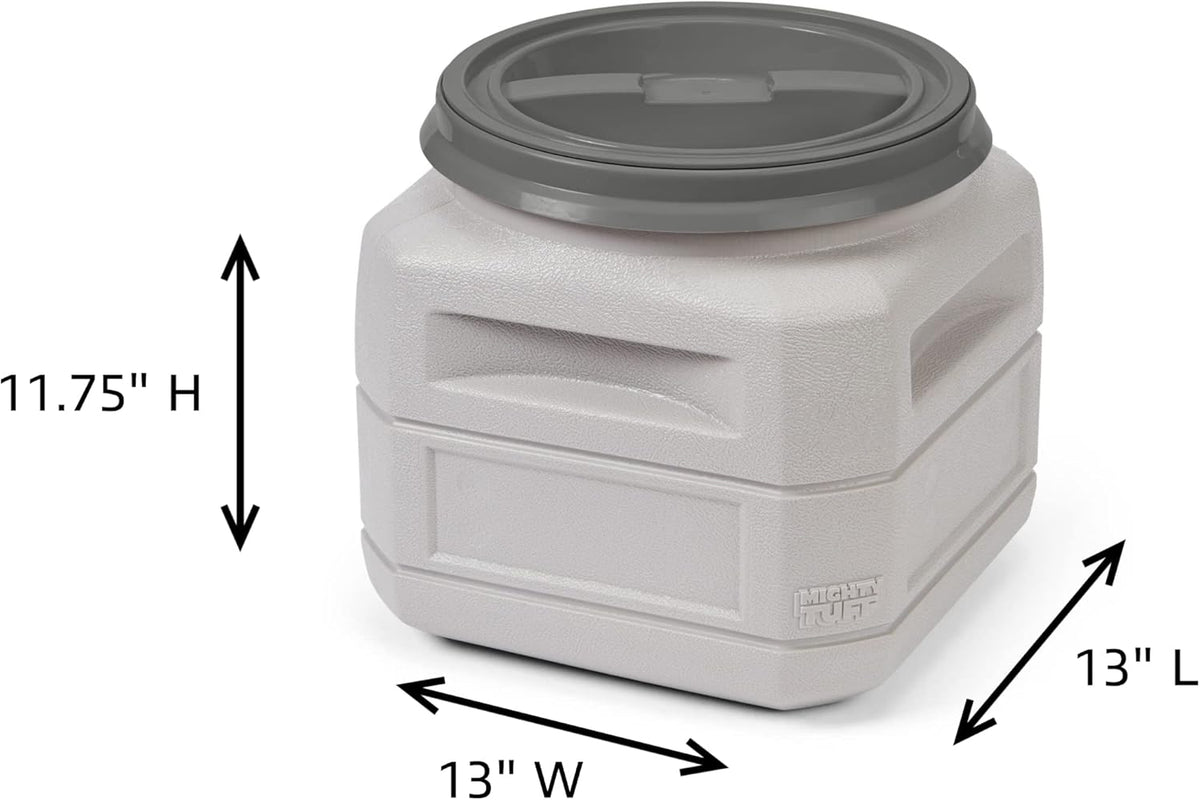 Mighty Tuff Airtight Dog Food Storage Container – 6 Gal, up to 24 lb Capacity – Cat and Dog Food