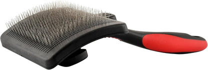 Jeffers Pet Self-Cleaning Slicker Brush for Dogs & Cats – Self Cleaning Button, Removes Tangles &