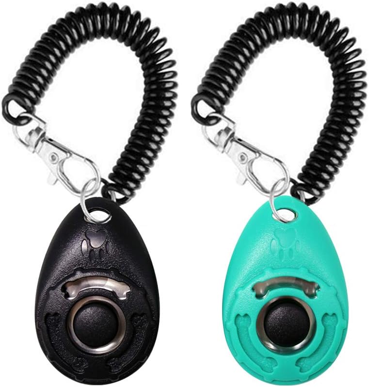 OYEFLY Dog Training Clicker with Wrist Strap Durable Lightweight Easy to Use, Pet Training Clicker