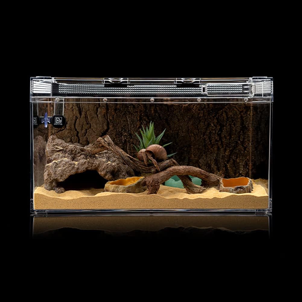 Reptile Simulation Rock Cave Hideouts Terrarium Habitat Décor Bearded Dragon Hideout for Turtles