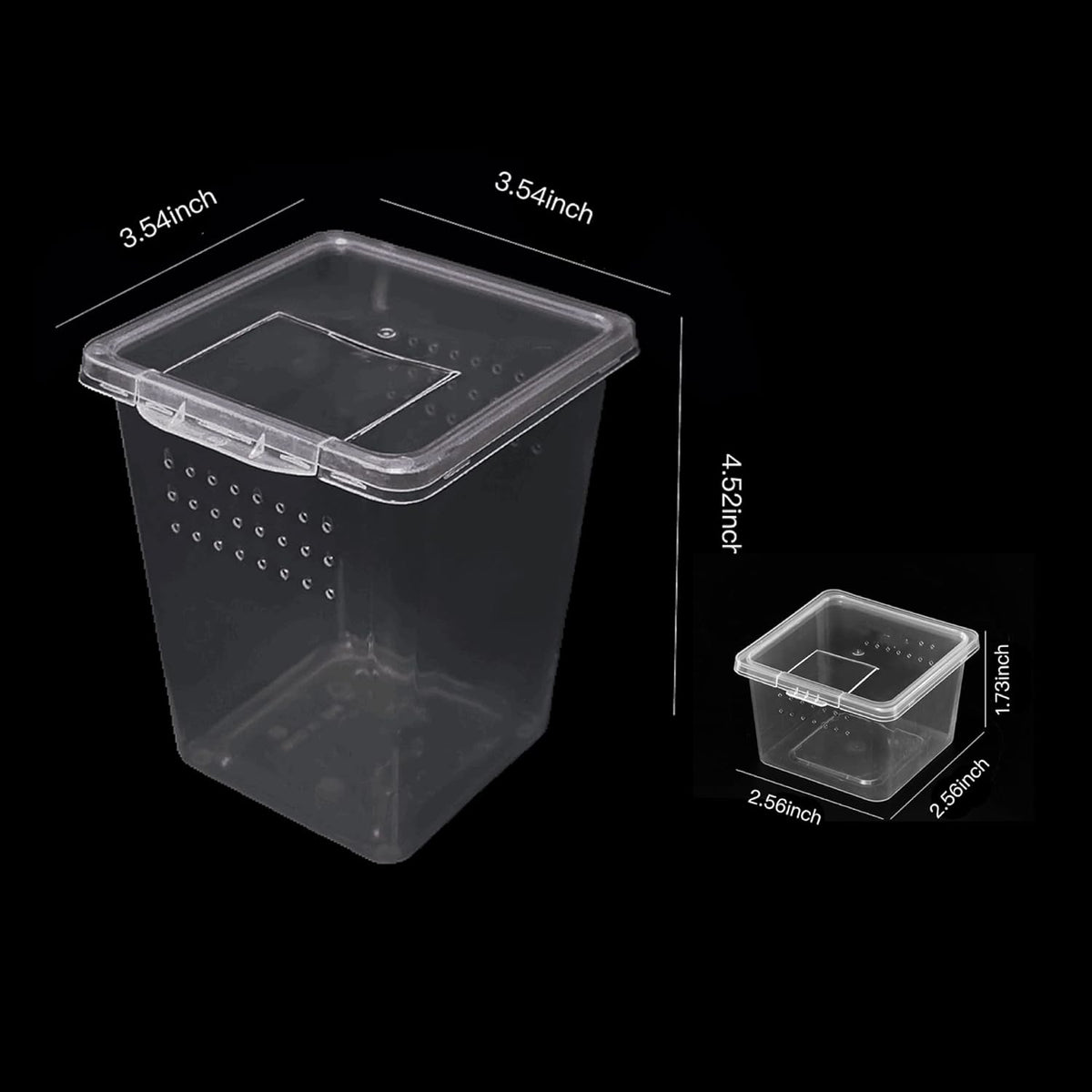 Small Reptile breeding Box Spider Terrarium freeding Box for arboreal Tarantula Scorpion Sling