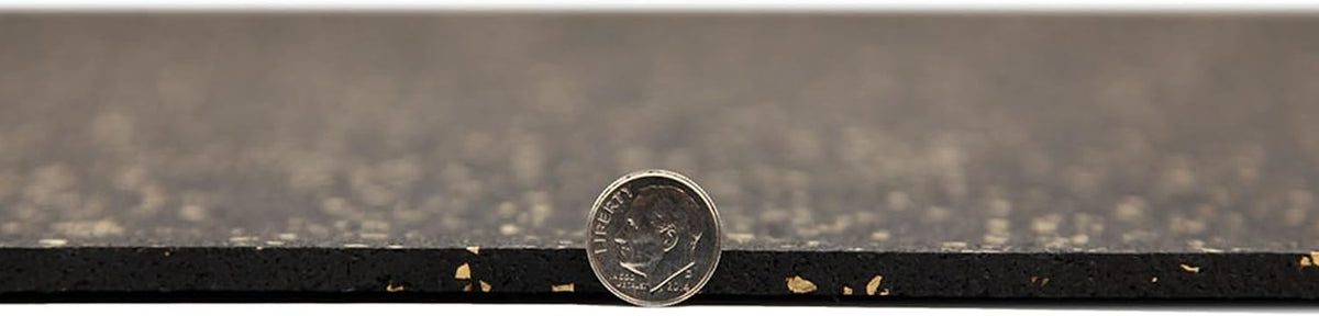 Flooring Inc's 1/4" Thick Tough Rubber Flooring Roll | Flexible Recycled Rubber Floor Mats for Home