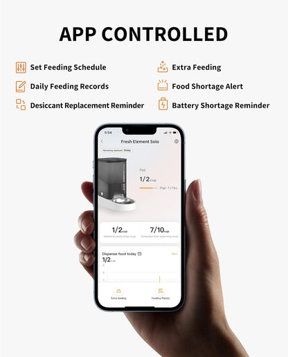 PETKIT Automatic Cat Feeder, 2.4G WiFi Automatic Dog Feeder, App Control Pet Food Dispenser with