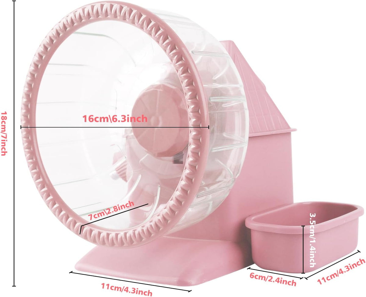 4 in 1 Silent Large Hamster Wheel Multifunctional Hamster Running Wheel Quite Running Spinner Wheel