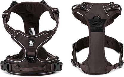 TRUE LOVE Adjustable No-Pull Dog Harness Reflective Pup Vest Harnesses Comfortable Control