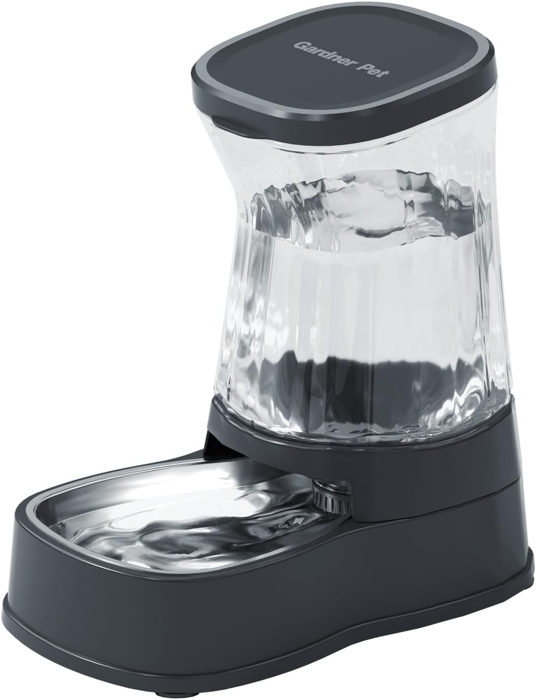 Gardner Pet Automatic Dog Water Dispenser Gravity Stainless Steel Water Waterer Feeder, 100%