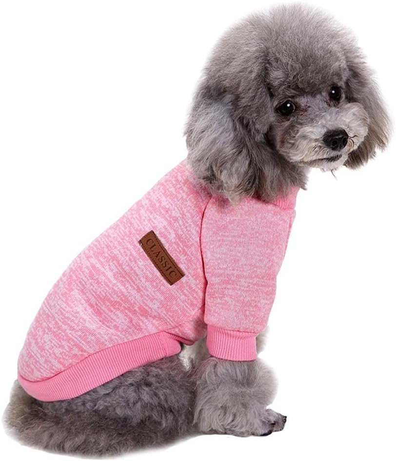 Jecikelon Dog Clothes Dogs Sweater Soft Puppies Clothing Winter Puppy Sweaters Warm Outfit for Dogs
