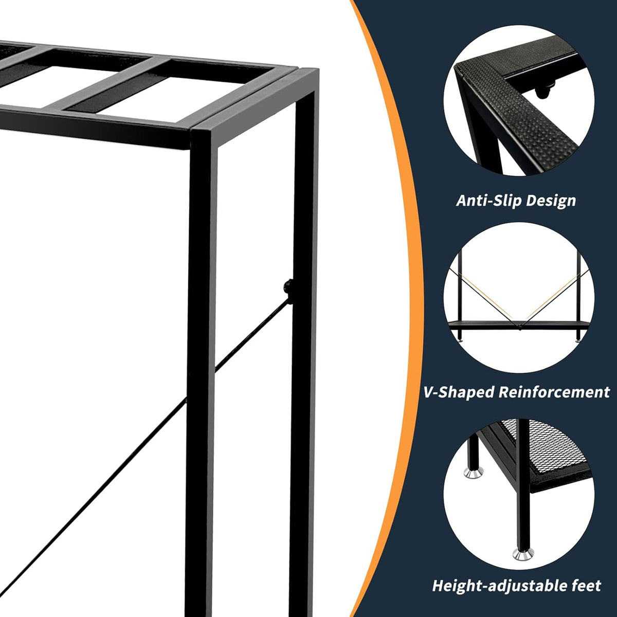 TONGMO Fish Tank Stand: The Perfect 29 Gallon Metal Aquarium Stand Measuring 32.7" W x 13" D x