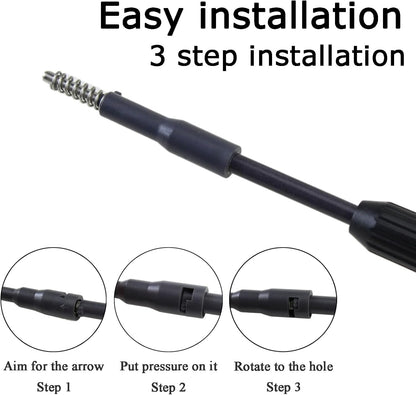 AQUANEAT 6 in 1 Fish Tank Cleaning Tools, Aquarium Cleaner Set with Adjustable Handle, Including