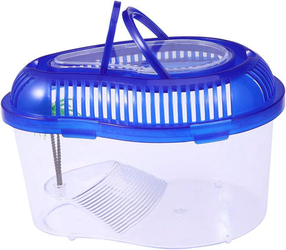 POPETPOP Reptile Carrier - Reptile Terrarium Habitat Small Turtle Tank, Turtle Container, Reptile