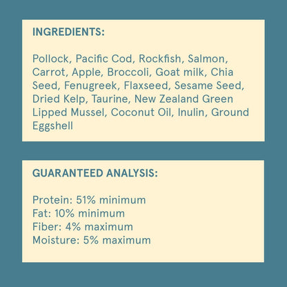 Steve's Real Food Freeze-Dried Raw Nuggets - White Fish Recipe - Raw Pet Food for Dogs and Cats