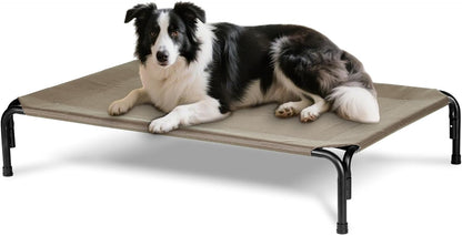 Elevated Dog Bed for Outdoor, Large Raised Dogs Cot for Training, Cooling Pet Beds with Washable