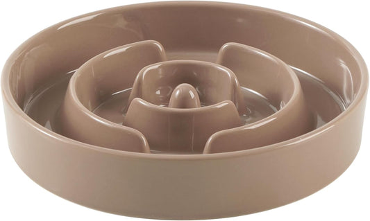 9.5inch Ceramic Slow Feeder Dog Bowl for Large Dog, Puzzle Dish, Anti-Gulping, Pet Slow Feeder
