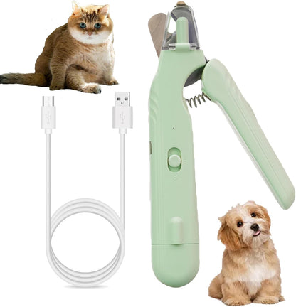 2 In 1 Pet Nail Clipper and Grinder, Professional Electric Rechargeable Pet Nail Fast Trimmer