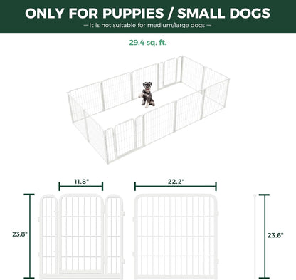 FXW Homeplus Unleashed Indoor Dog Playpen - Stress-Free and Safe Play, Heavy Duty 24 Inch 12 Wire