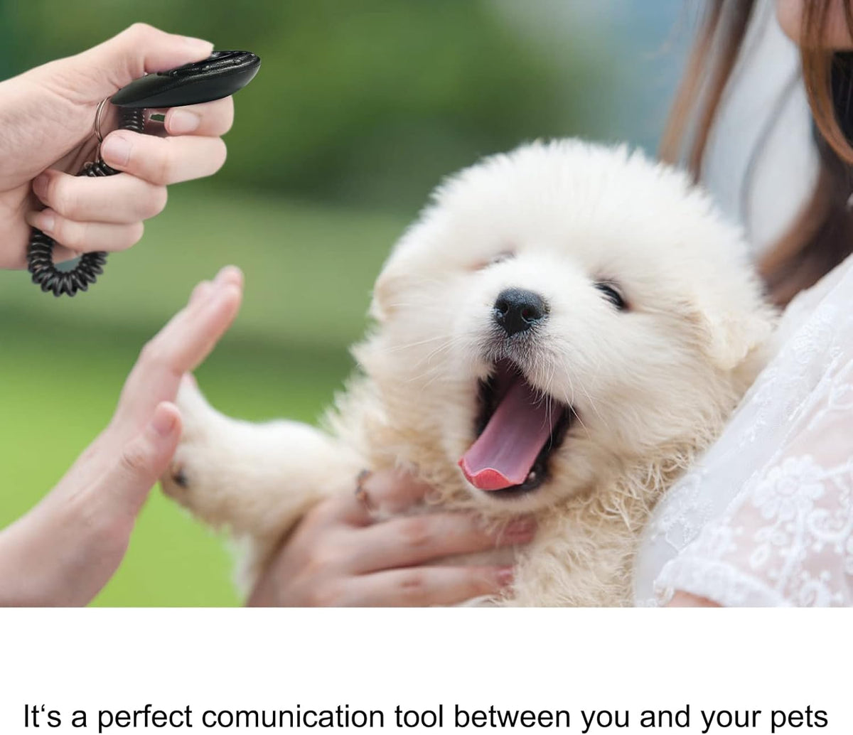 Dog Clicker for Training, 2 Pack Dog Training Clicker, Clicker Dog Training with Wrist Strap, Pet