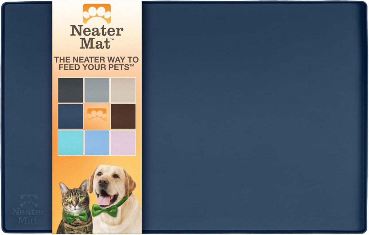 Neater Pet Brands Neater Mat Pet Mats for Food and Water, Cat & Dog Bowl Mat Waterproof Silicone