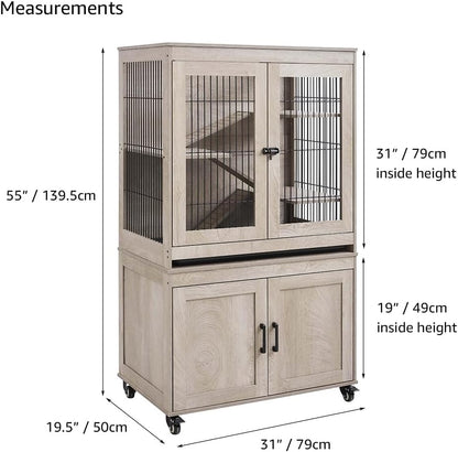 unipaws Ferret Cage with Storage, Large Vertical Hamster Cage, Iguana, Rabbits, Chinchillas, Pet