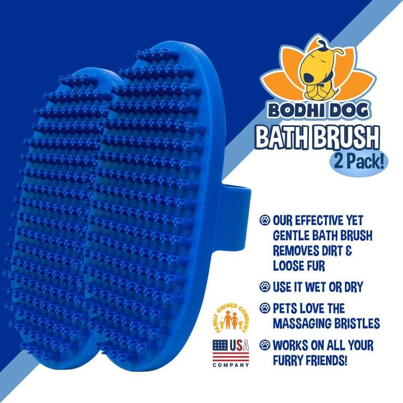 Bodhi Dog Shampoo Brush - Pet Grooming & Bath Supplies for Dogs and Cats - Bath Brush for Long &