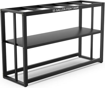 Akenow 55-75 Gallon Fish Tank Stand with Storage Shelf, 48.5 x14.9 x 29.2 Inch Aquarium Stand