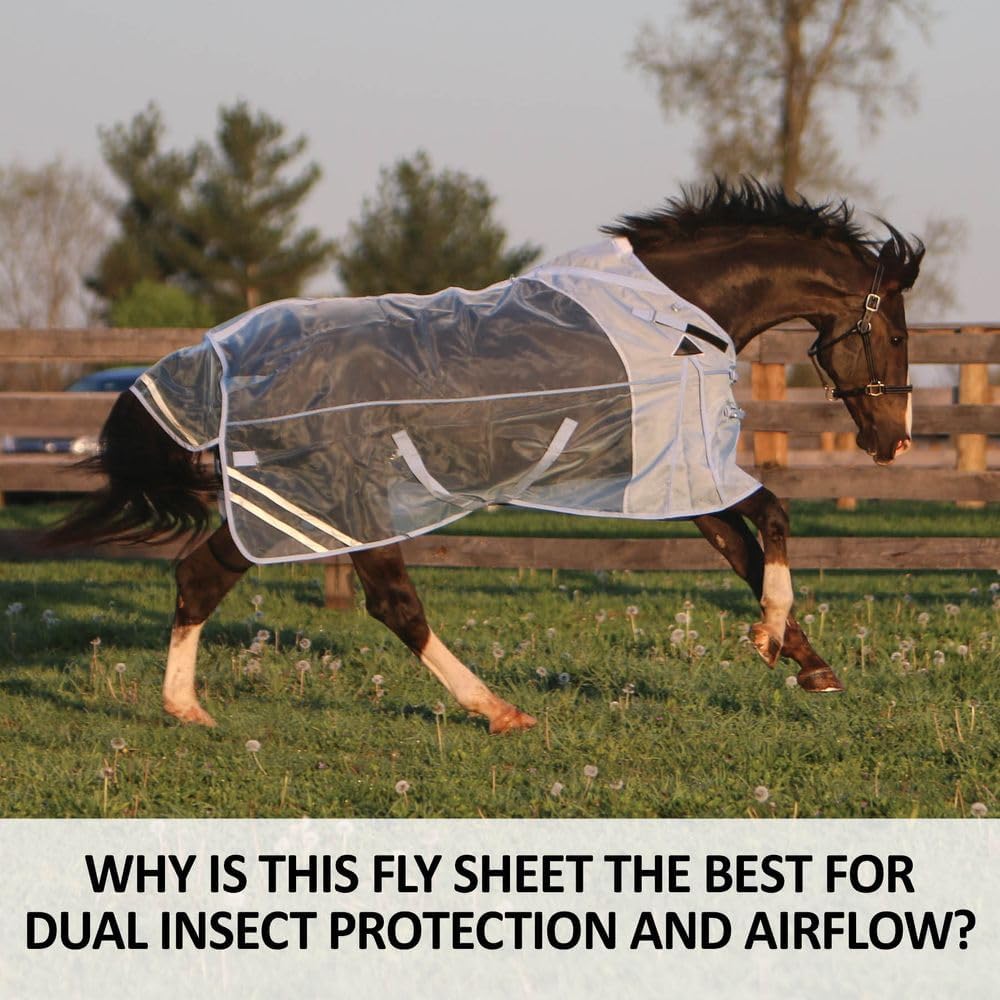 Schneiders Mosquito Mesh II Adjusta-Fit Horse Fly Sheets | Insect & UV Protection for Horses |