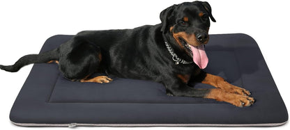 Magic Dog Large Dog Bed Soft Dog Crate Pad Dog Mat, 42 Inches Machine Washable Pet Bed Kennel Pad