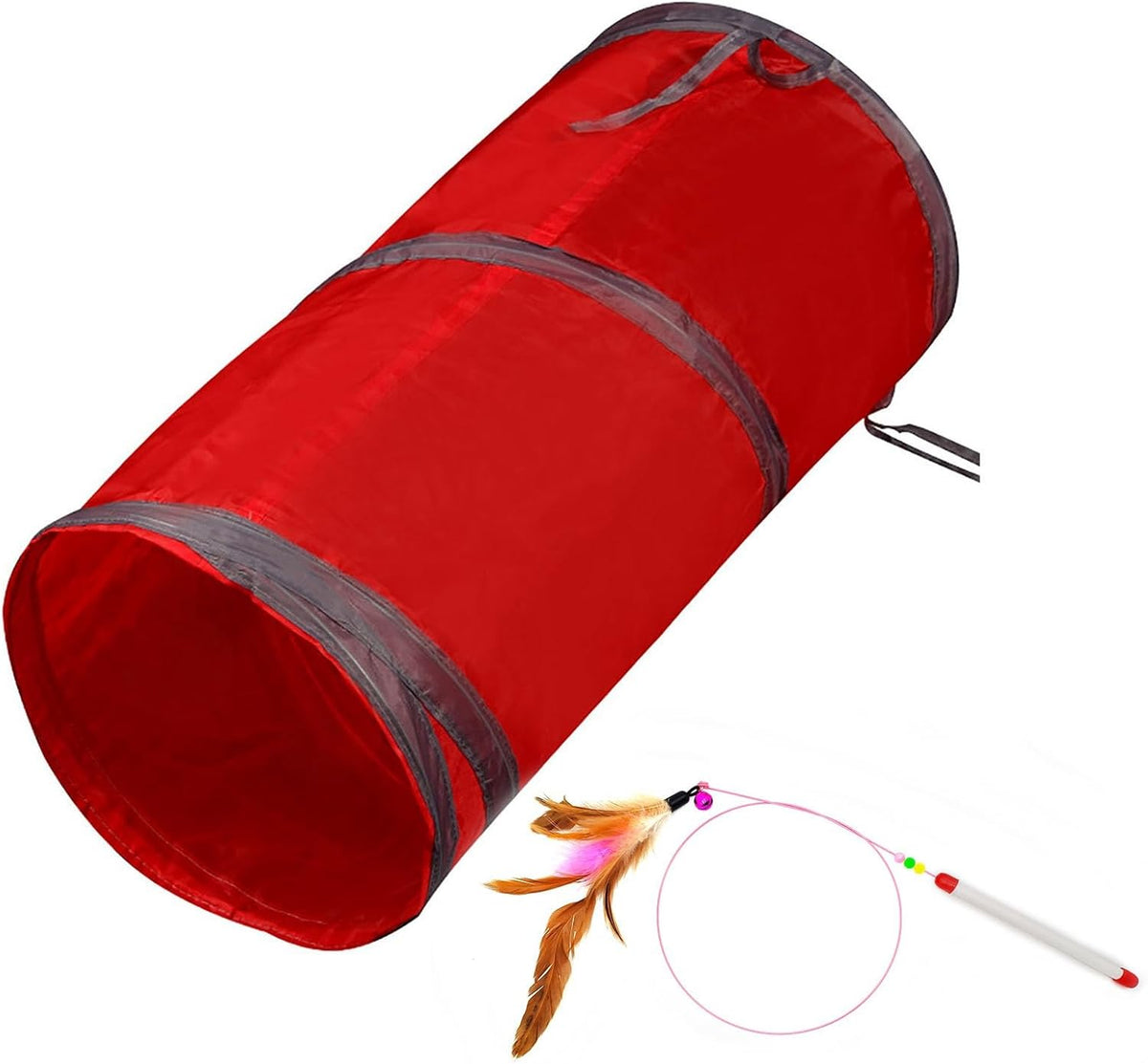 iCAGY Cat Tunnel for Indoor Cats Interactive, Rabbit Tunnel Toys, Pet Toys Play Tunnels for Cats