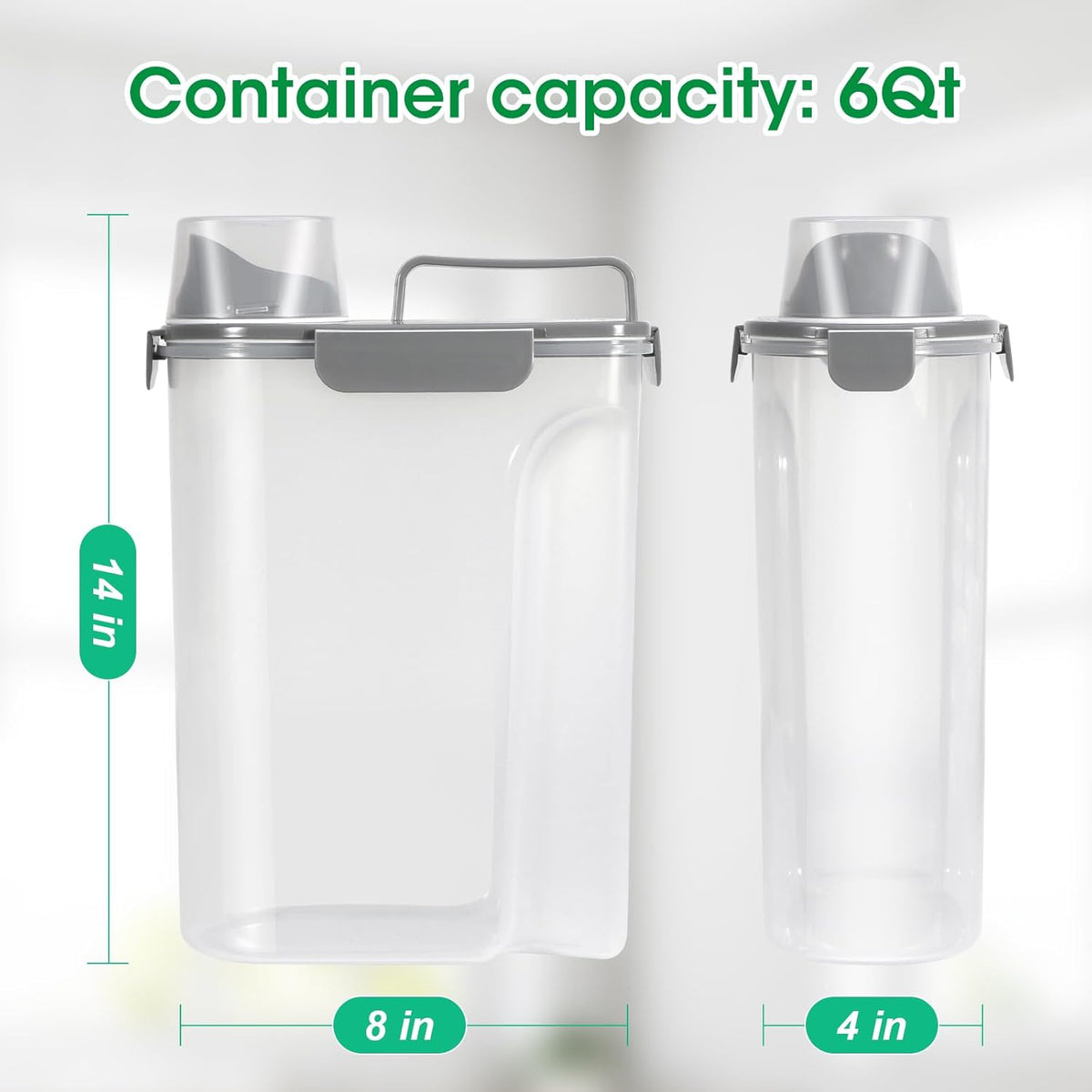 TBMax Rice Container 10 Lbs, Cereal Container Oatmeal Storage, Airtight Food Dispenser with