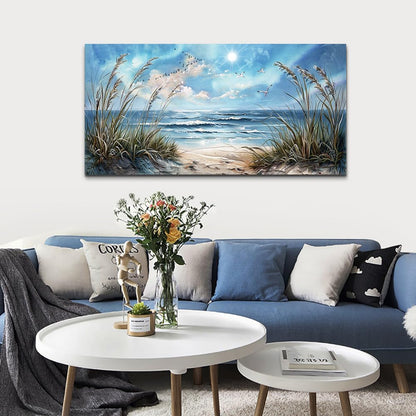hyidecorart Wall Art For Living Room Wall Decor For Bedroom Bathroom Decoration Sunshine Ocean