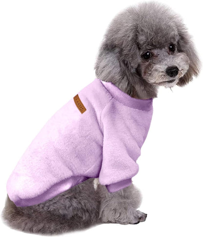 Jecikelon Pet Dog Clothes Dog Sweater Soft Thickening Warm Pup Dogs Shirt Winter Puppy Sweater for