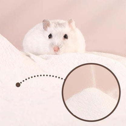 DR.DUDU Hamster Bath Sand, 2.8lb Dust Free Desert Sand or Potty Litter Sand for Hamster Chinchillas