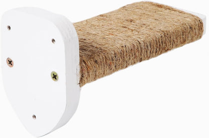3-in-1 Cat Climbing Wall Steps with Hemp Rope, Shelves and Perches - Wall-Mounted Cat Furniture Set