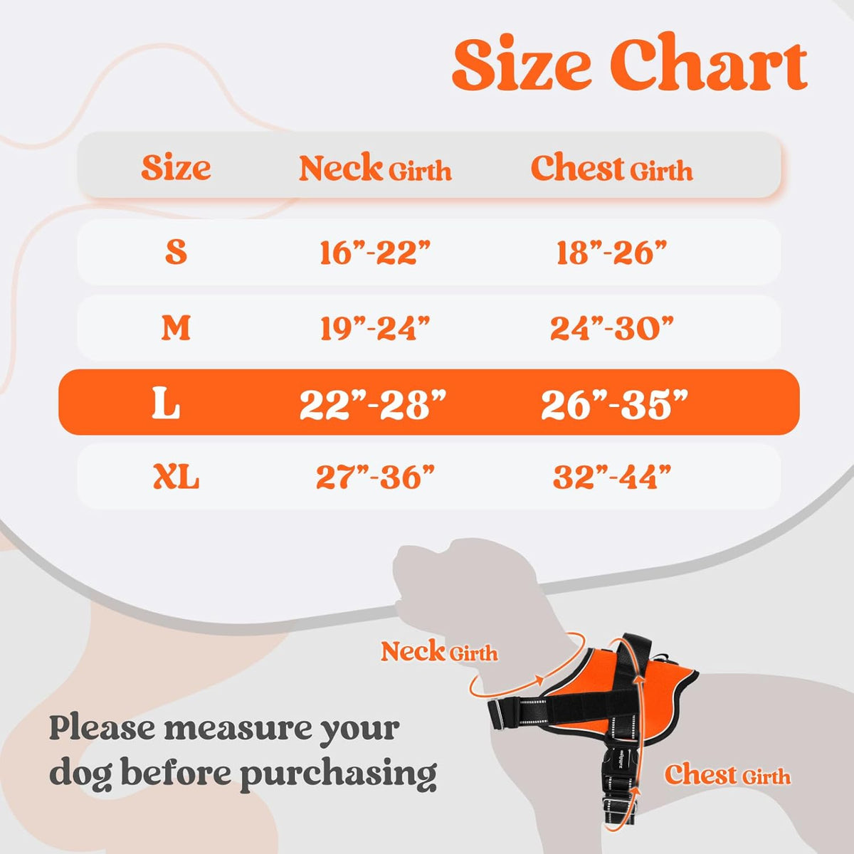 rabbitgoo Dog Harness for Large, Easy On Pet Vest with One Buckle, No Pull Adjustable Service
