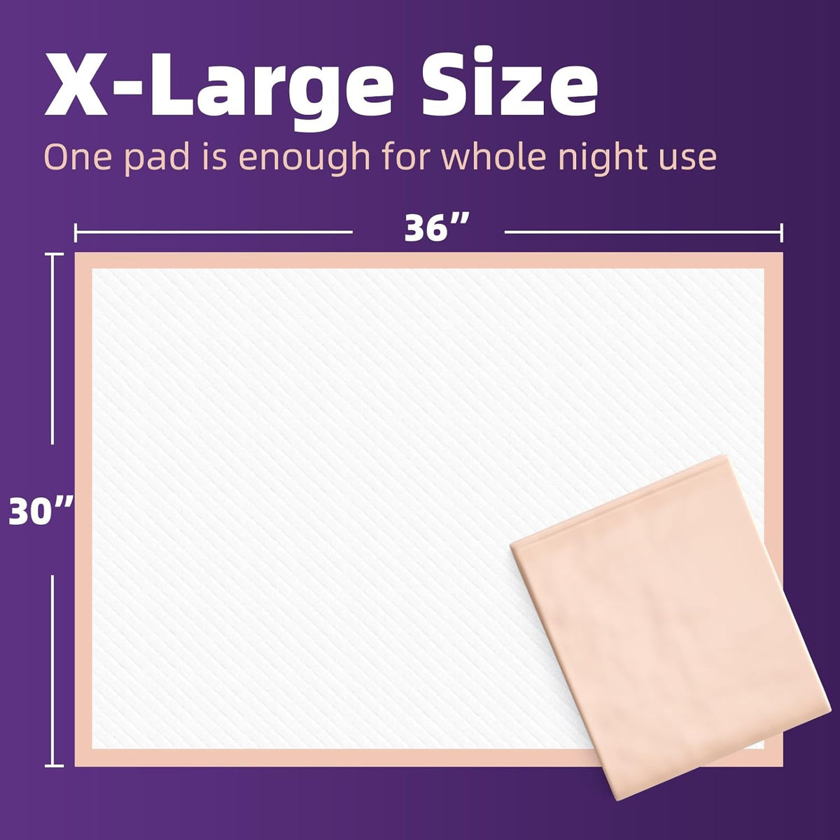 MKISS Bed Pads Disposable 30" x 36" [30 Count] Heavy Duty Absorbent Adults Incontinence Underpad