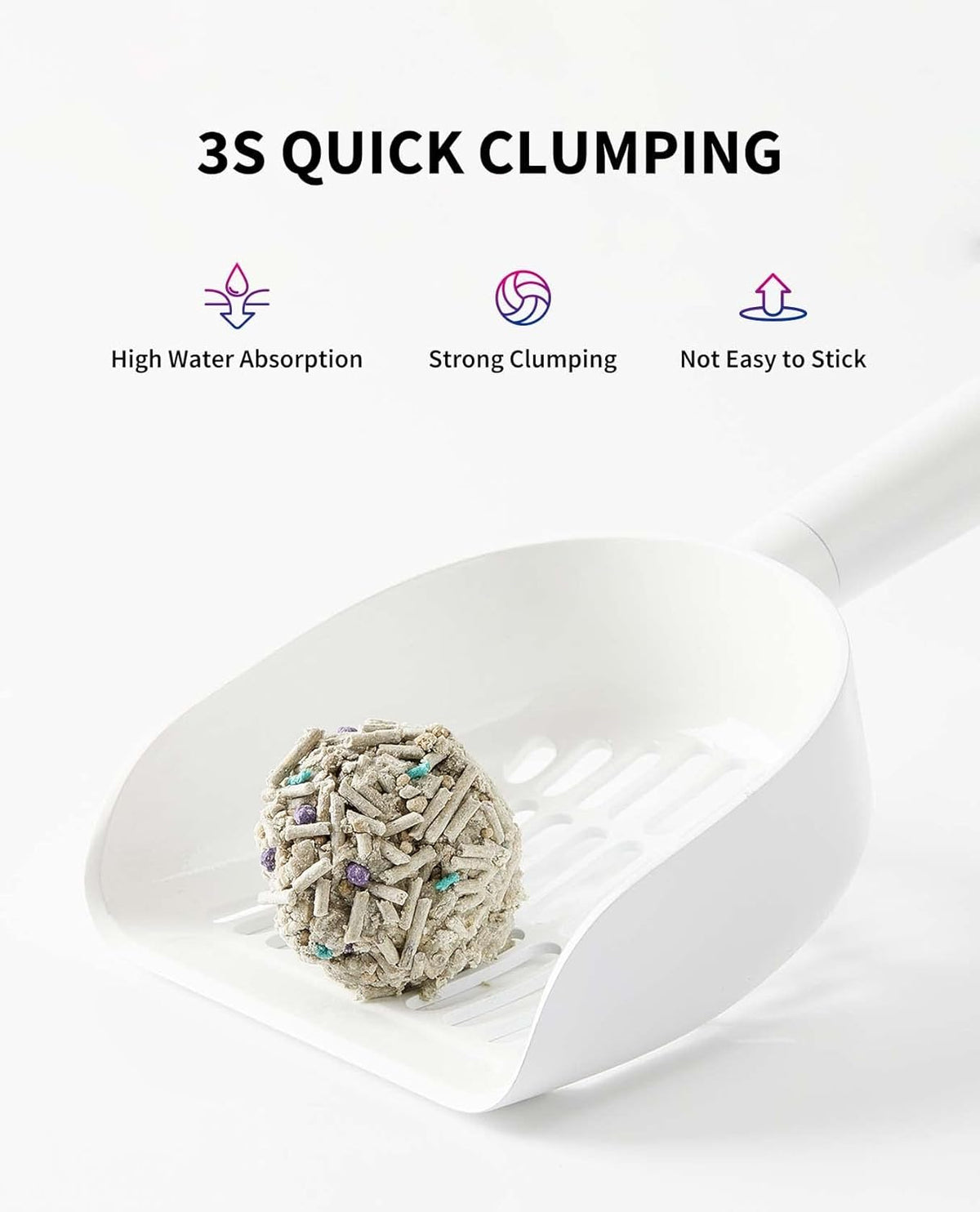 PETKIT Mixed Cat Litter Fast Clumping,Flushable,Ultra Absorbent, 100% Natural Ingredients