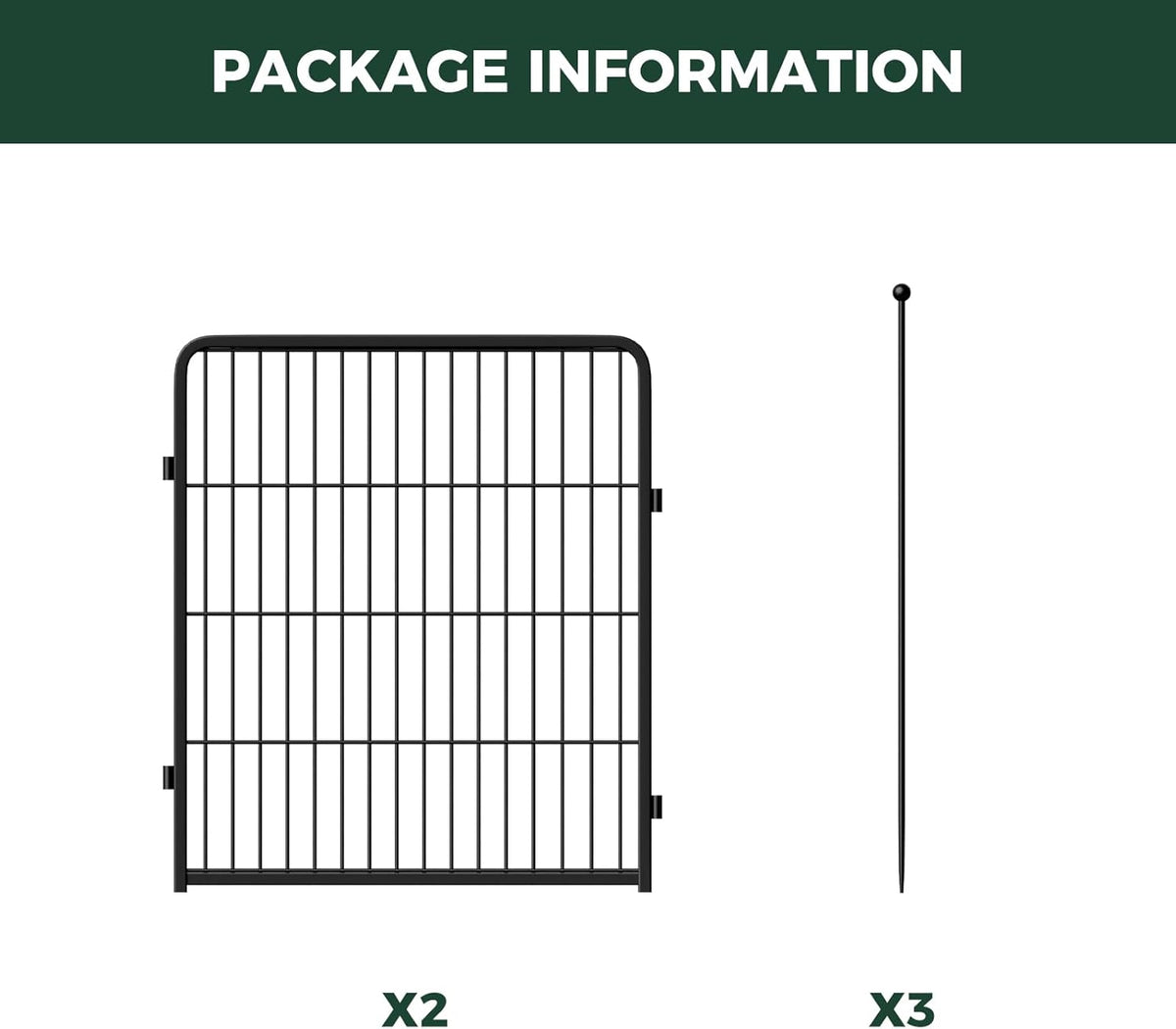 FXW Rollick Unleashed Dog Playpen for Indoor, Yard, RV Camping, 32 inch 2 Panels for Small and