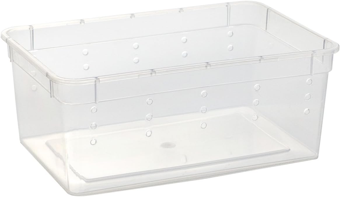 OMEM Portable Reptile Terrarium Habitat for Mini Pet Houses Breathable Holes Stackable Container
