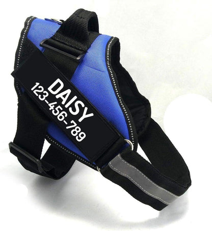 PawPawify Custom No Pull Dog Harness with Name and Phone Number, Heavy Duty Personalized Pet Vest