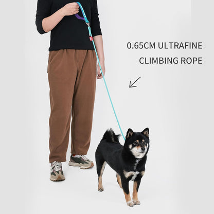 Dog Anti-Slip Leash 5FT with Metal Stopper - Durable No-Pull Training Lead for Small, Medium &