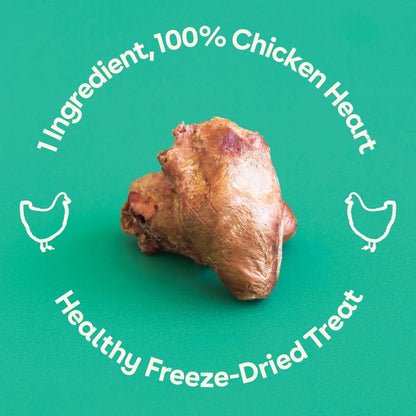 Pupford Freeze Dried Chicken Hearts Treat for Dogs & Puppies - Healthy, Natural, Single Ingredient